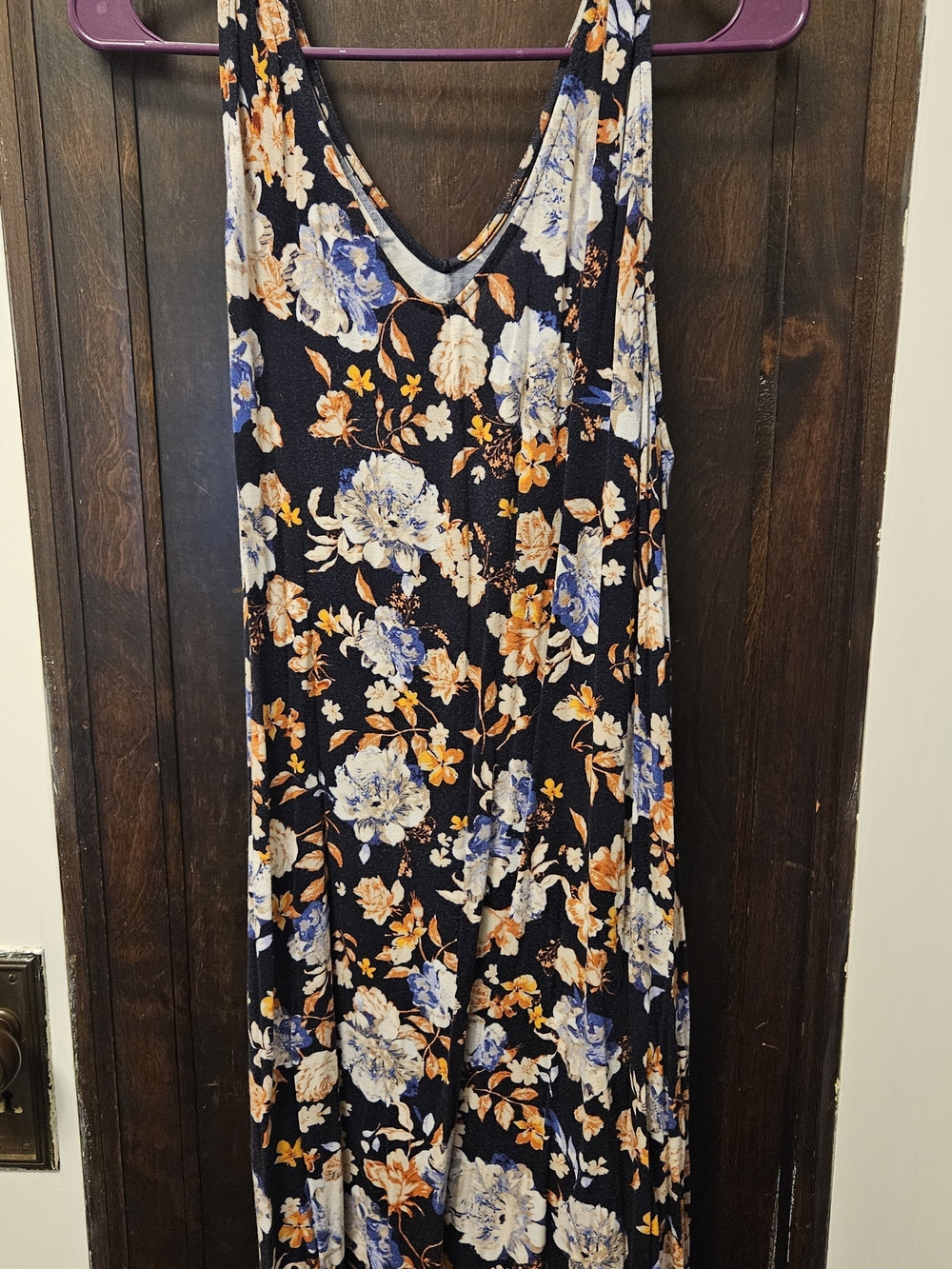 Maurices Black Floral Dress with Blossoms